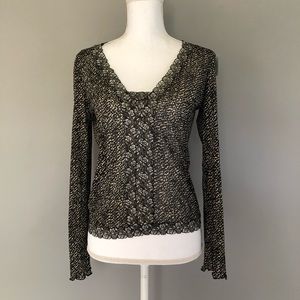 Cynthia Steffens sheer long sleeve top